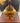 11.5” Vintage Empoli Amber Glass Apothecary Candy Dish