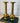 Pair of Mid-Century Brass Geometric Candle-Style Stands