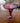 Hand blown art glass swirl stemmed flower vase amethyst