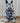 10” Vintage Blue & White Floral Porcelain Rabbit