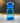 Vintage Bubble Top Apothecary Jar – Blue Glass, 6” x 3”