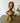 Vintage Bronze-Tone Bust Sculpture of a Young Girl