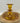 Vintage 4” Amber Candle Stick Holder