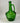 Decorative green glass jug