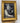 Vintage b/w Girl and Cat in Gold Frame